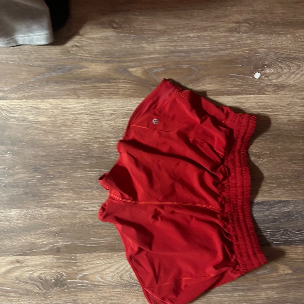 lululemon shorts,size 10, red